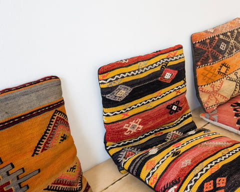 These Moroccan-style pillows