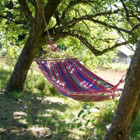 Take a moment for yourself in the hammock