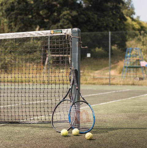 Challenge your friends on the tennis courts
