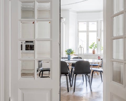 The elegant French doors