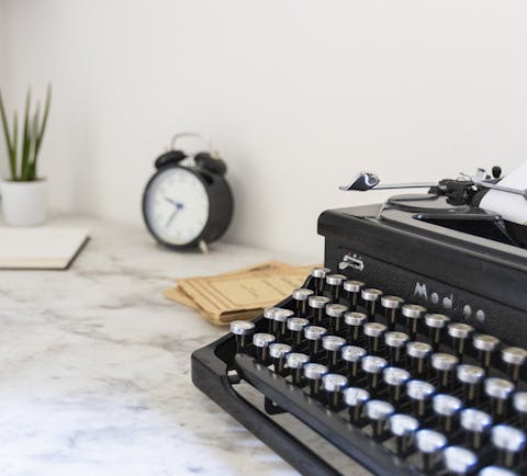 The old-school typewriter