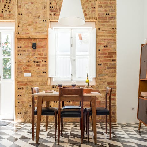 Look forward to tucking into Portuguese delicacies in the bright and stylish living space