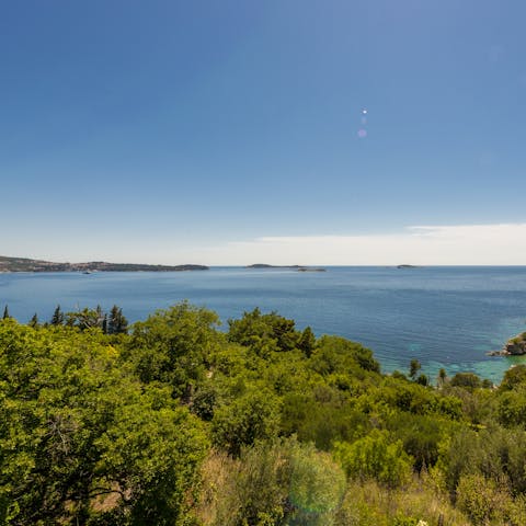 Enjoy mesmerising views of the Adriatic