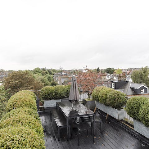 A gorgeous roof terrace