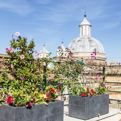 Views of the church dome