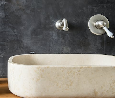 The elegant stone basin