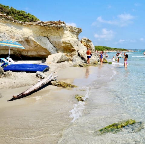 Visit the Apulian beaches 5 kilometres away 
