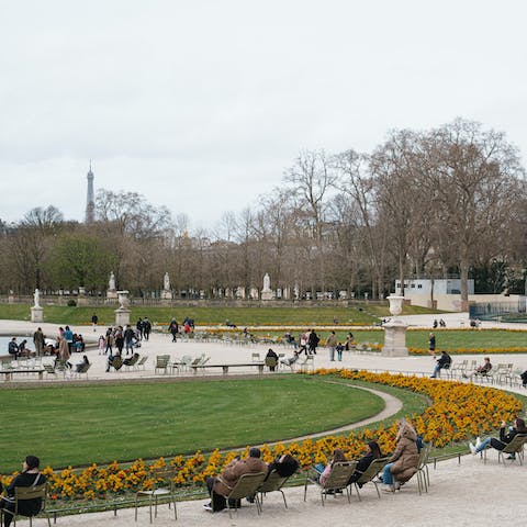 Relax in the nearby Jardin du Luxembourg and admire the views