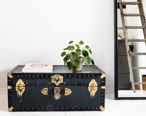 Admire all of the vintage finds decorating the home