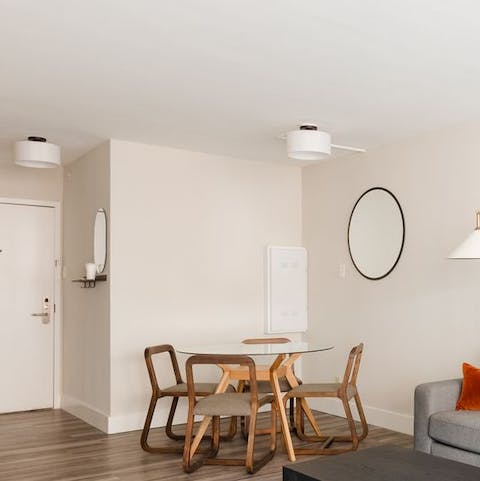 Serve up some local grub at the dining area