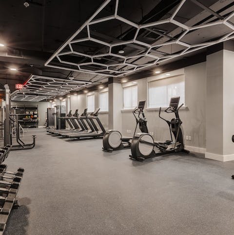Keep on top of your fitness room at the communal gym