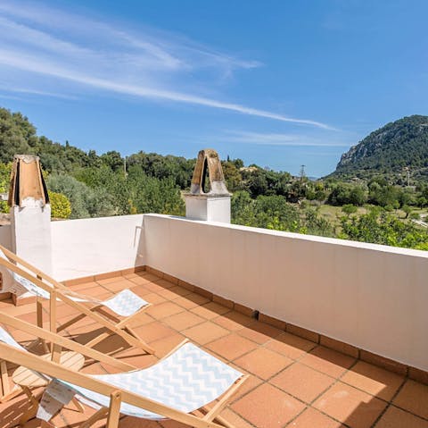 Soak up the views of the mountains and Pollensa Bay from the rooftop terrace