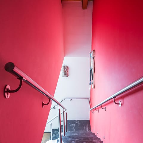 Intense red walls