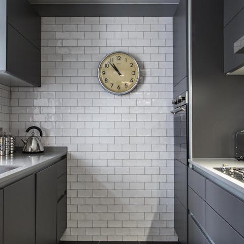 sleek and modern kitchen