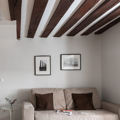 Exposed beams for old-world charm