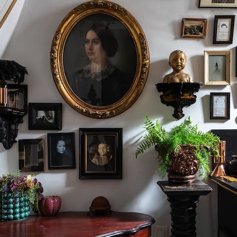 Art-filled home full of curiosities