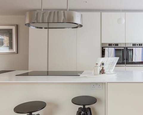 A sleek and modern kitchen