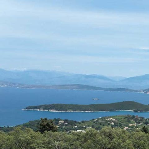 Admire stellar views of the Ionian sea