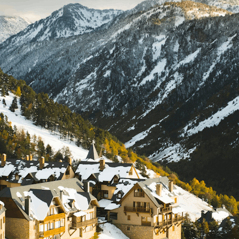 Spend the day on the slopes at the Baqueira-Beret resort, just over 15 km from home