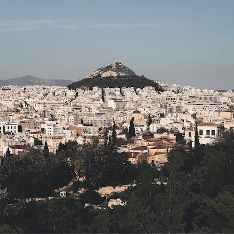 Head to Lycabettus Hill, not far on foot, for jaw-dropping views of Athens