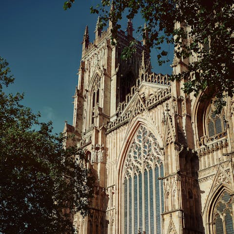 Visit the 800-year-old architectural marvel that is York Minster, it's a little over half a mile away