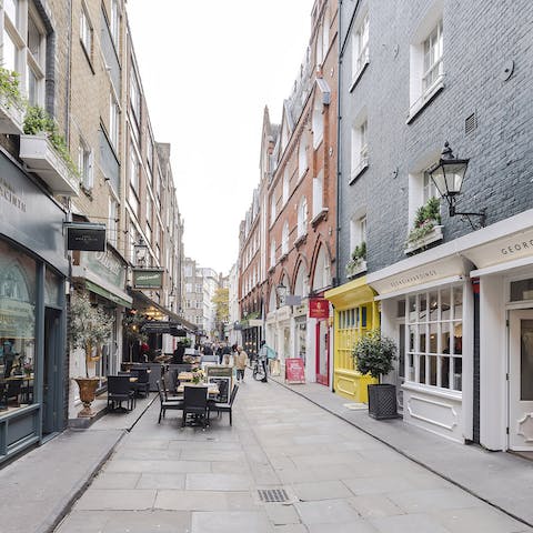 Explore St Christopher's Place, a hub of eateries and shops