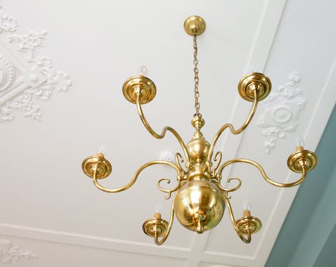 The golden chandelier