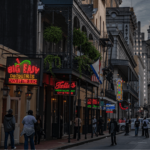 Explore New Orleans from your excellent location near the French Quarter 