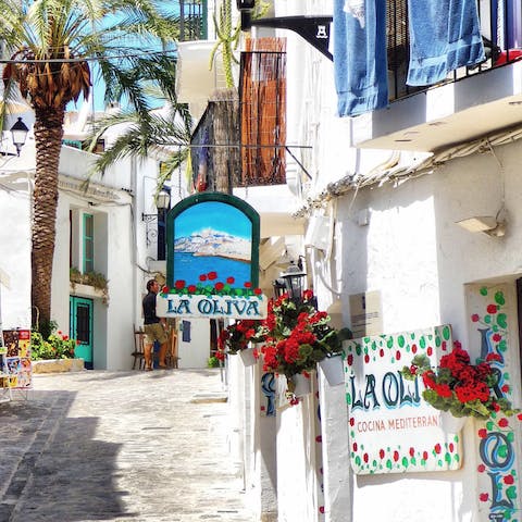 Spend the day exploring the coastline – Ibiza old town is just a fifteen–minute drive away