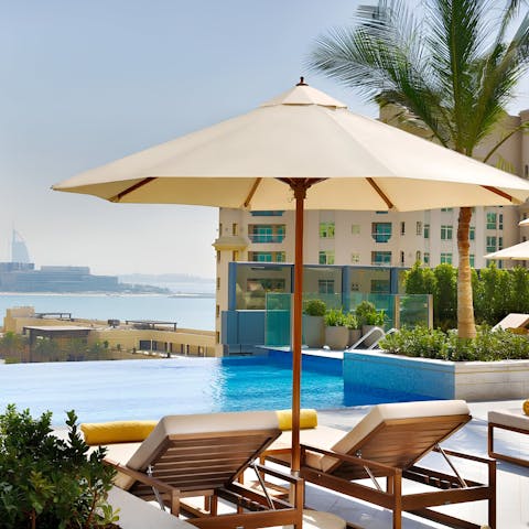 Enjoy a swim in the adult-only infinity pool