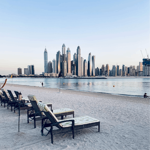 Spend a day on the sand, the beach is just a twelve-minute walk away