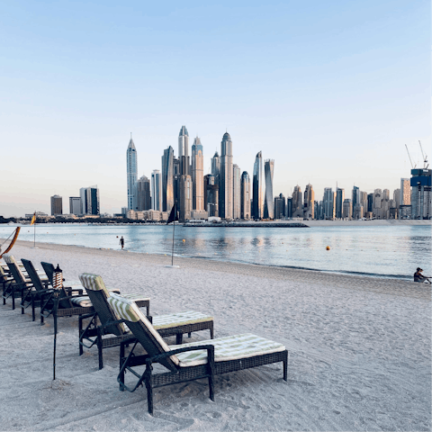 Spend a day on the sand, the beach is just a twelve-minute walk away