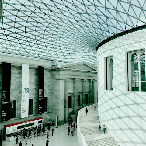 Visit the British Museum, a short stroll away
