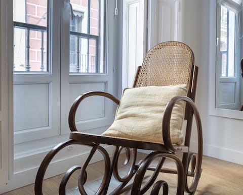 The vintage rocking chair