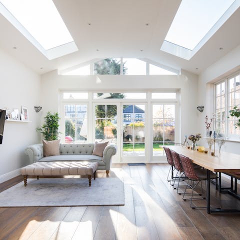 Rooms flooded with natural light