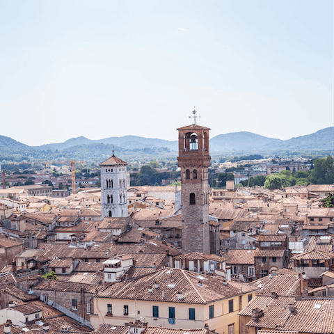 Visit the medieval city of Lucca, just a short drive away