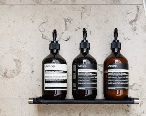 Luxurious toiletries