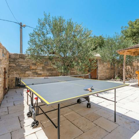 Play a round or two of ping pong