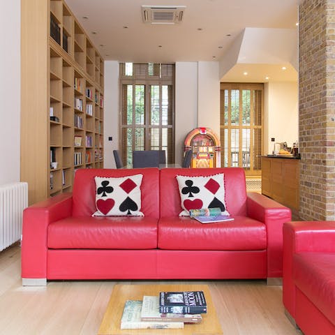 Play games in the vibrant and sociable open-plan living space