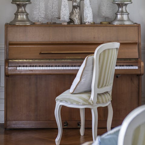 Entertain your guests at the piano