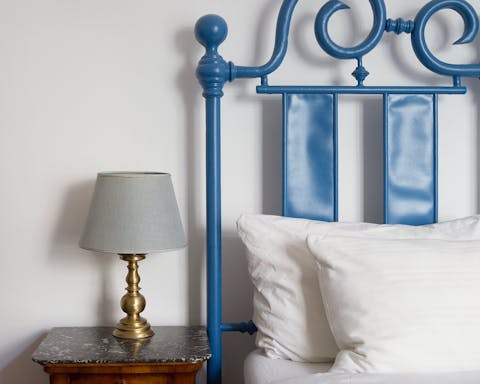 A charming bed frame
