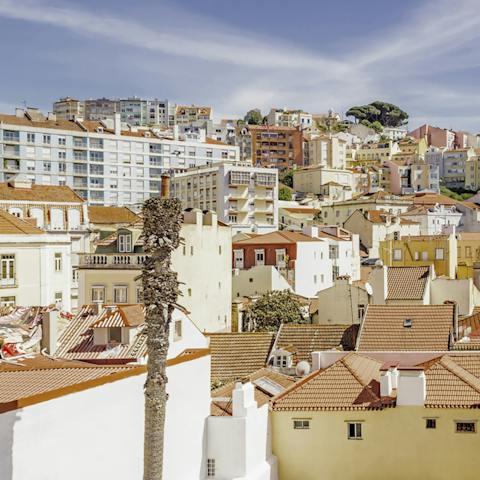 Take in the views of Intendente from the balcony