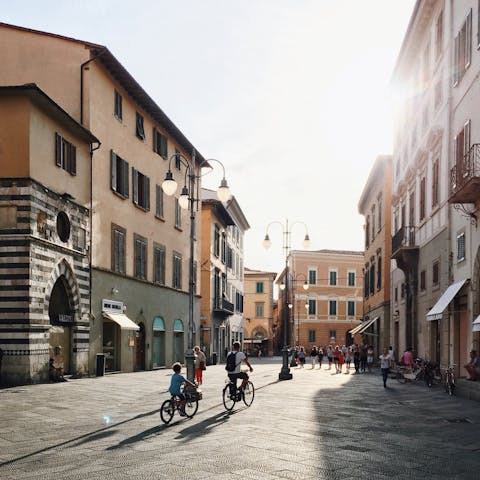 Head into Pistoia and explore the historic squares