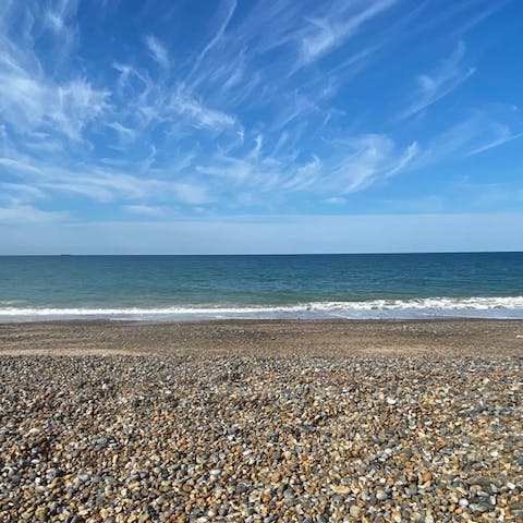 Wander down to Salthouse Beach for an early morning walk with the pups