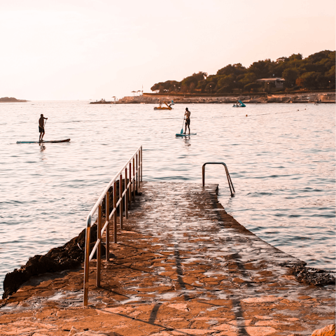 Explore the resort town of Poreč, easily reachable by car