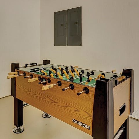 Get competitive with a foosball tournament 