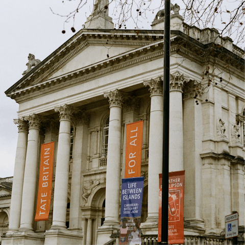 Admire the art at the Tate Britain – it's about a ten-minute walk