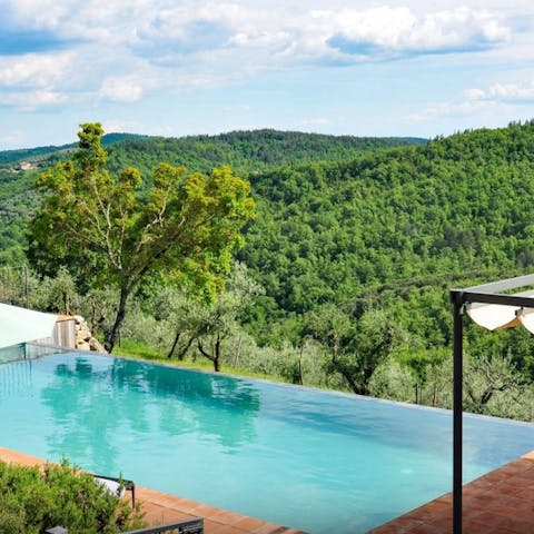 Enjoy blissful days lounging by the private pool