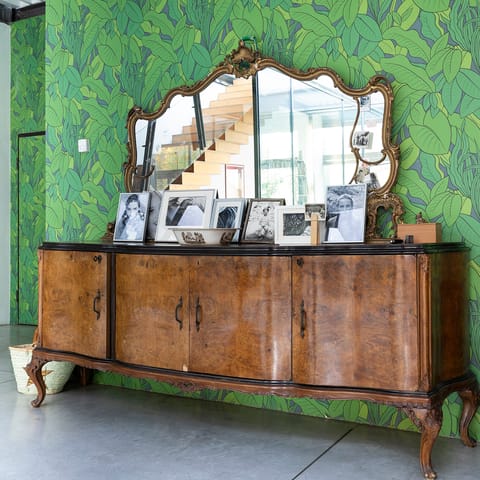 The antique sideboard