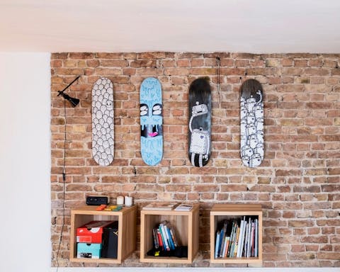 Alexander's skateboard collection